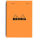 【ロディア/RHODIA】【文房具ならペンルーム】ロディア　ブロックロディア　No.16　オレンジ　横罫　単品「デザイン文具」 (500)